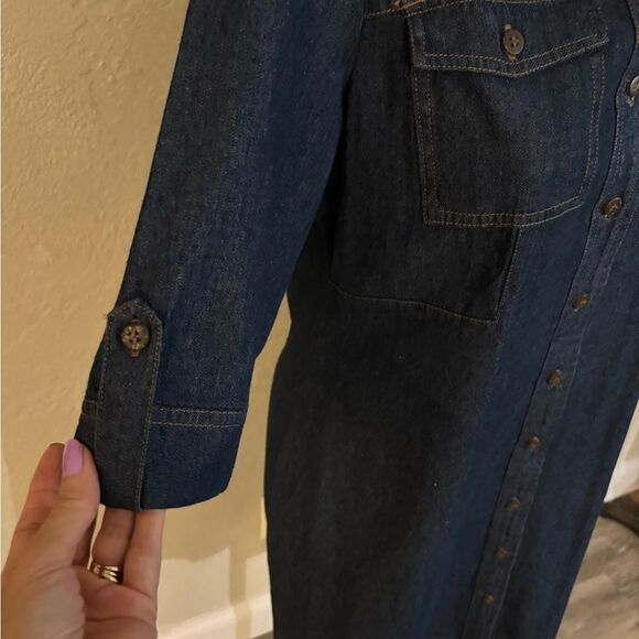 Denim Shirt Dress - Picture 4 of 8